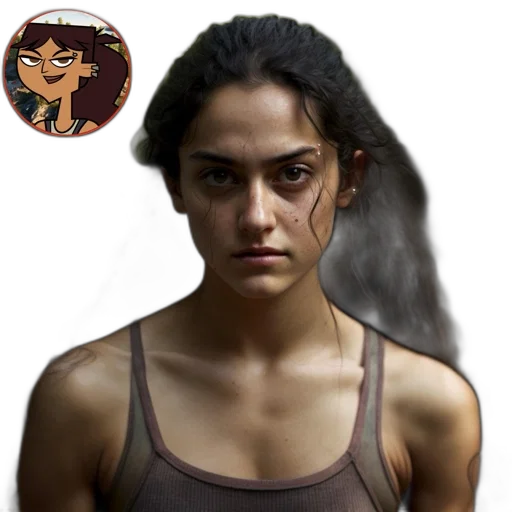 hair, face, creature, concept art, photorealistic, comic book art, cartoon, earth tones transparent PNG cut-out