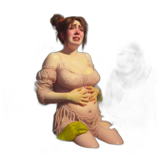 dress, creature, face, food, concept art, photorealistic, oil painting, fantasy art transparent PNG cut-out