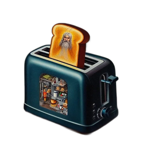 food, robot, furniture, jewelry, photorealistic, 3d render, imaginative, scene transparent PNG cut-out