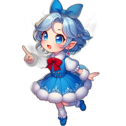 staff, dress, robot, weapon, pixel art, anime, concept art, cartoon transparent PNG cut-out