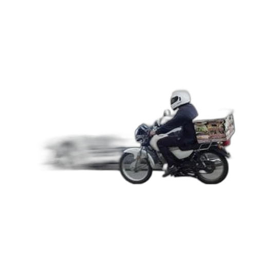 weapon, robot, staff, animal, photorealistic, 3d render, concept art, motorcyclist transparent PNG cut-out
