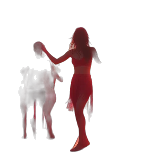 dress, creature, mask, 3d render transparent PNG cut-out