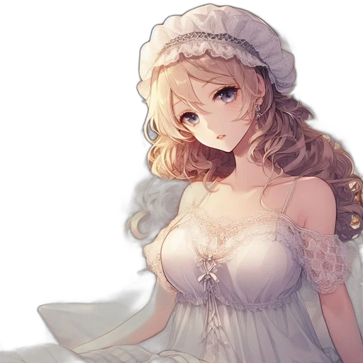 dress, crown, staff, hat, anime, pixel art, fantasy art, concept art transparent PNG cut-out