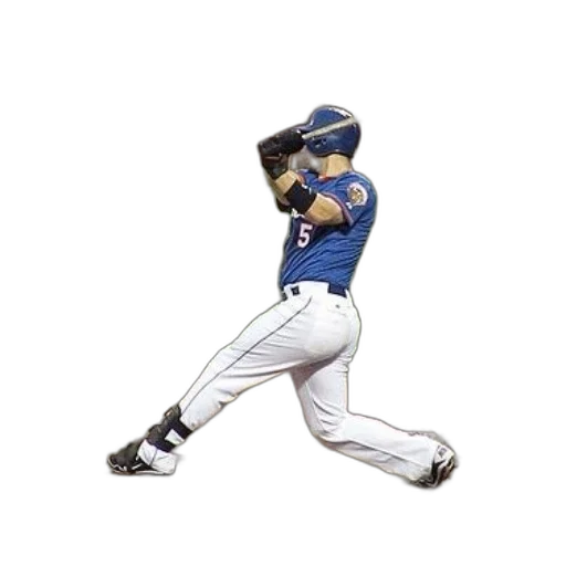 baseball, player, blue, jersey, swings, his, bat, plate transparent PNG cut-out