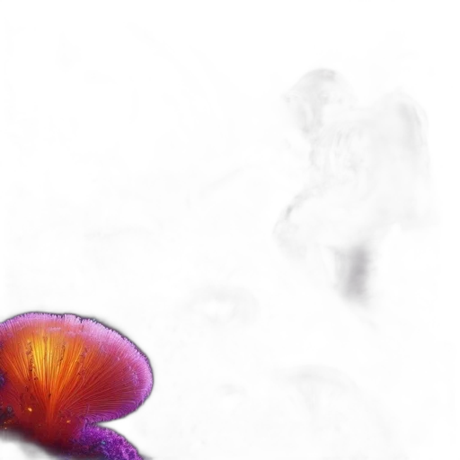 flower, umbrella, dragon, creature, 3d render, photorealistic, concept art, watercolor transparent PNG cut-out
