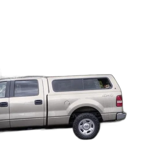car, 3d render, beige, pickup, truck, parked, residential, street transparent PNG cut-out