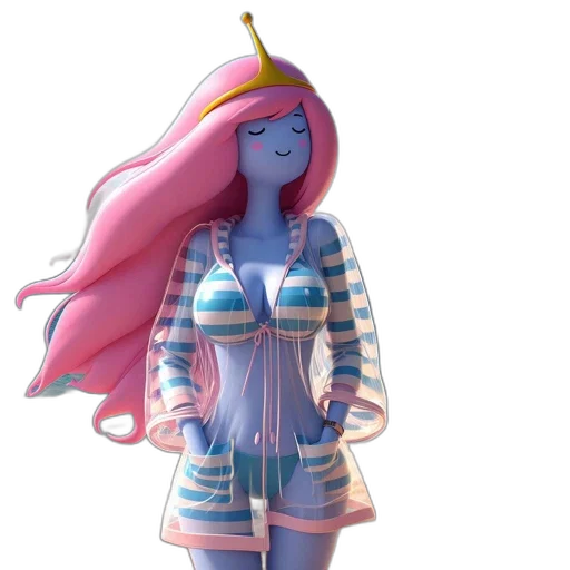 dress, jacket, robot, concept art, 3d render, fantasy art, vaporwave, underwater transparent PNG cut-out