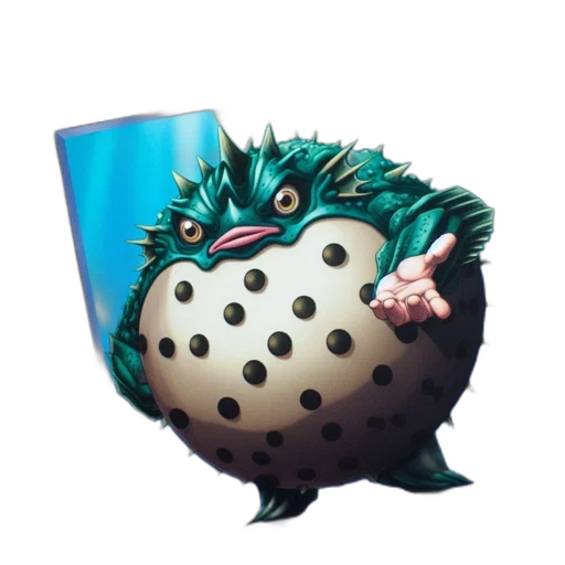 creature, dragon, crown, hat, concept art, vaporwave, 3d render, pixel art transparent PNG cut-out