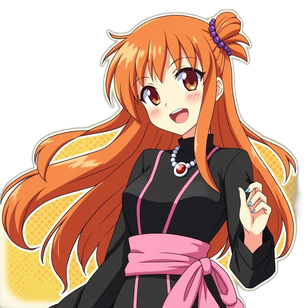 staff, dress, anime, pixel art, cartoon, concept art, monochrome, stylized transparent PNG cut-out