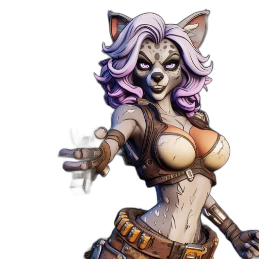 staff, concept art, fantasy art, comic book art, anime, anthropomorphic, cat-like, character transparent PNG cut-out