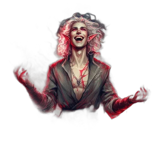 face, creature, concept art, comic book art, fantasy art, pixel art, fire, red transparent PNG cut-out