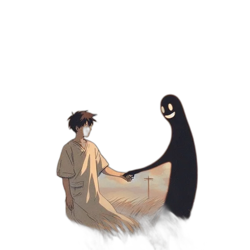 creature, staff, dress, mask, concept art, pixel art, fantasy art, anime transparent PNG cut-out