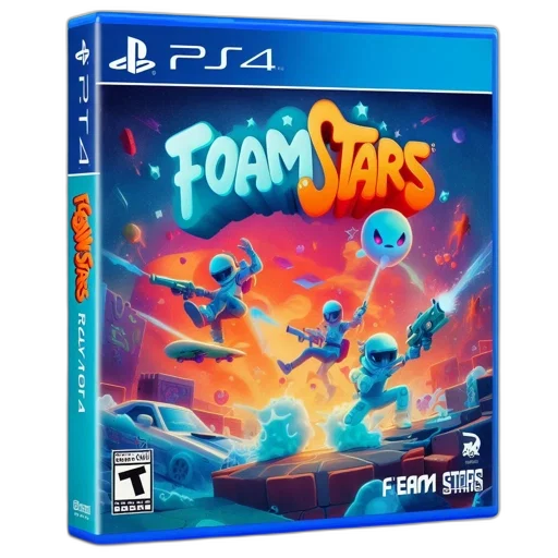 concept art, foam, stars, vibrantly, colored, futuristic, video, game transparent PNG cut-out