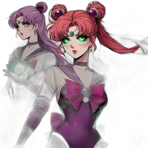 concept art, anime, cyberpunk, fantasy art, outer space, colorful, dark, neon transparent PNG cut-out