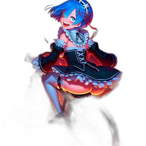 dress, robot, staff, weapon, concept art, anime, pixel art, fantasy art transparent PNG cut-out