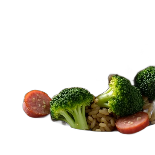 food, crown, weapon, animal, photorealistic, 3d render, close-up, view transparent PNG cut-out