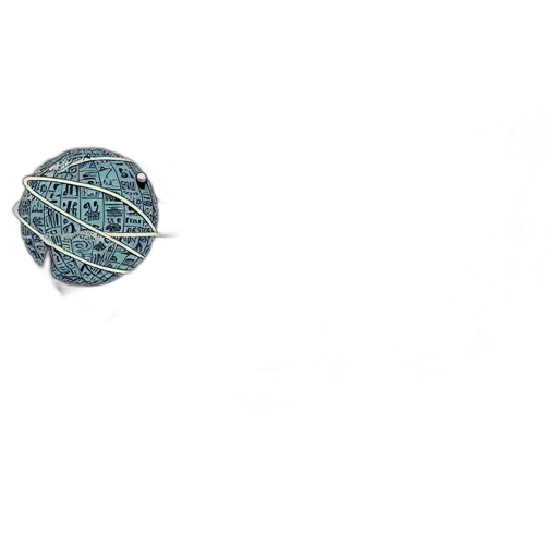 jewelry, crown, sword, flower, 3d render, outer space, blue, anthropomorphic transparent PNG cut-out