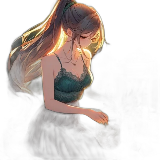 dress, crown, mask, face, watercolor, anime, concept art, fantasy art transparent PNG cut-out