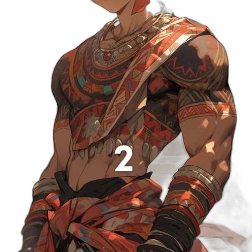 weapon, face, concept art, fantasy art, photorealistic, anime, earth tones, red transparent PNG cut-out