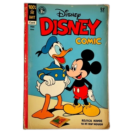 comic book art, cartoon, concept art, vintage-style, comic, book, cover, featuring transparent PNG cut-out