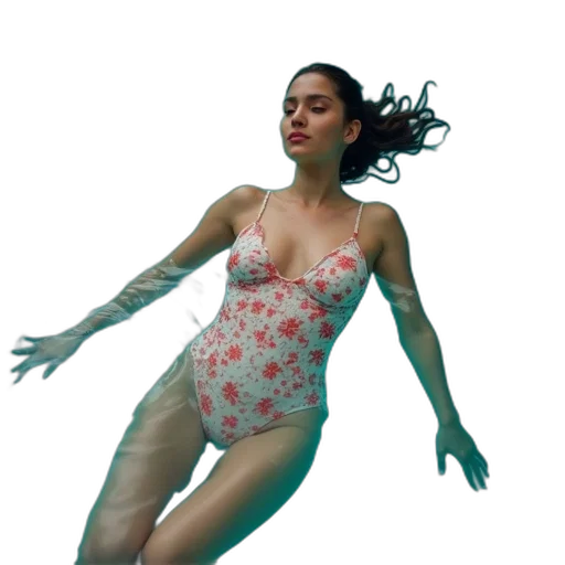 dress, creature, concept art, 3d render, photorealistic, comic book art, underwater, outer space transparent PNG cut-out