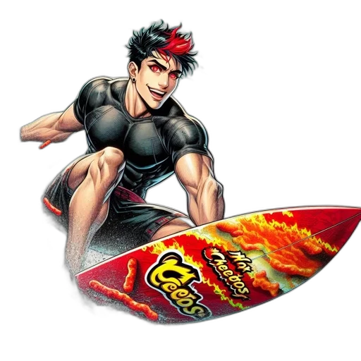 food, weapon, anime, comic book art, concept art, photorealistic, animated, muscle-bound transparent PNG cut-out