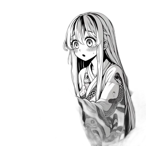 creature, mask, dress, face, anime, cartoon, pencil sketch, concept art transparent PNG cut-out