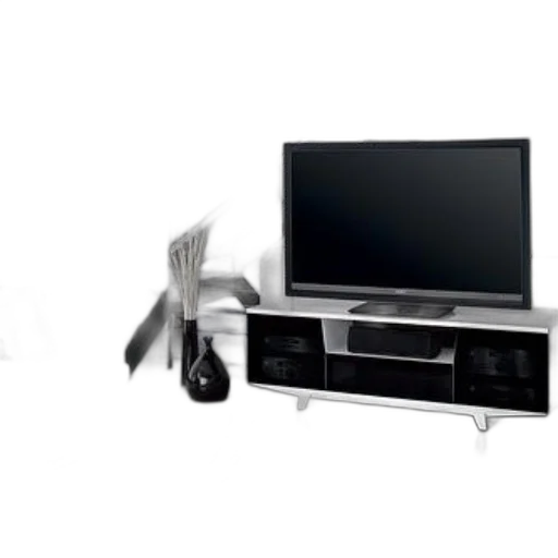 furniture, 3d render, concept art, modern, living, room, sleek, black transparent PNG cut-out