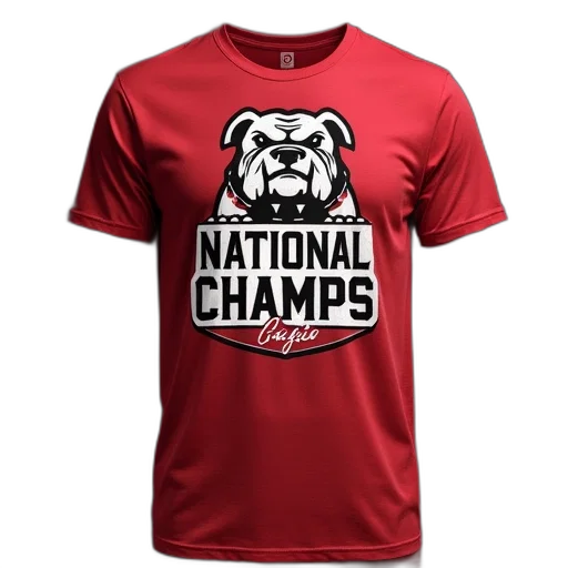 alabama, state, bulldogs, national, champs, championship, shirt, red transparent PNG cut-out