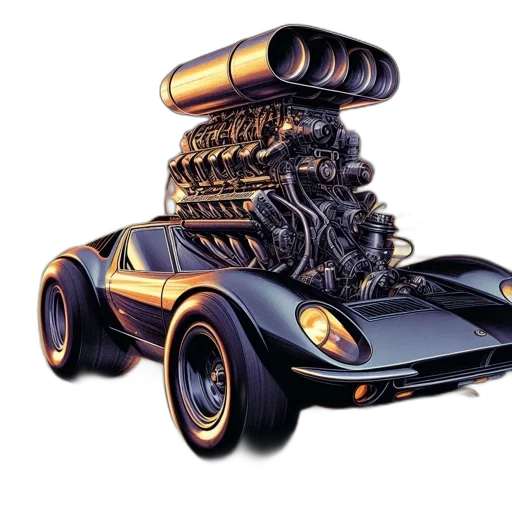 car, weapon, robot, concept art, 3d render, comic book art, photorealistic, sleek transparent PNG cut-out