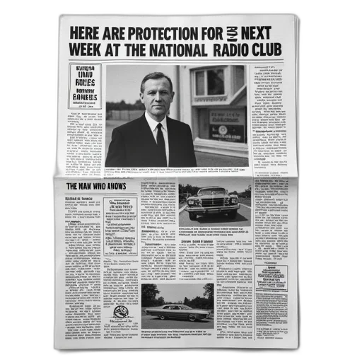 black, white, newspaper, page, various, articles, advertisements, top transparent PNG cut-out