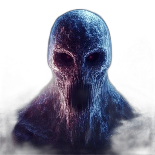 mask, face, creature, robot, concept art, 3d render, pixel art, photorealistic transparent PNG cut-out