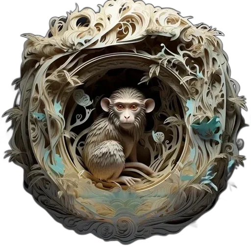 mask, dragon, creature, jewelry, fantasy art, concept art, photorealistic, 3d render transparent PNG cut-out