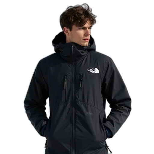 jacket, monochrome, north, face, thermo transparent PNG cut-out