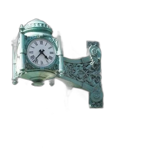 jewelry, furniture, weapon, staff, 3d render, photorealistic, green, clock transparent PNG cut-out