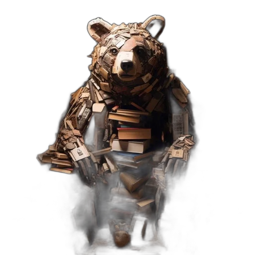 animal, creature, jacket, mask, concept art, 3d render, fantasy art, pixel art transparent PNG cut-out