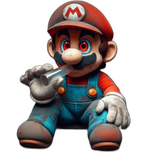 staff, weapon, robot, 3d render, concept art, pixel art, photorealistic, mario transparent PNG cut-out