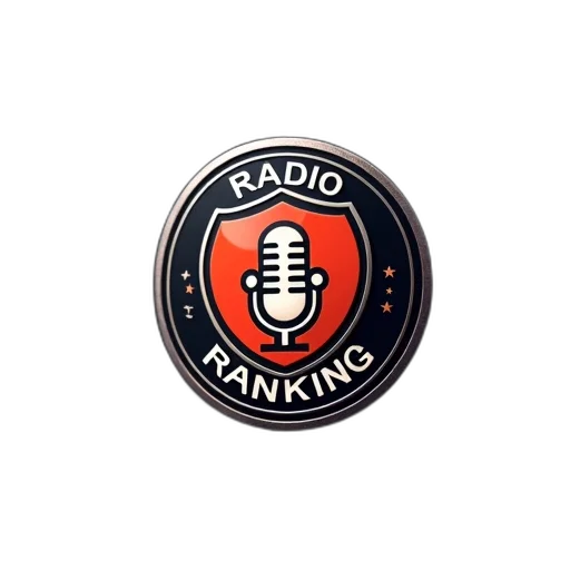 close-up, radio, ranking, logo, dark, background, features, shield transparent PNG cut-out