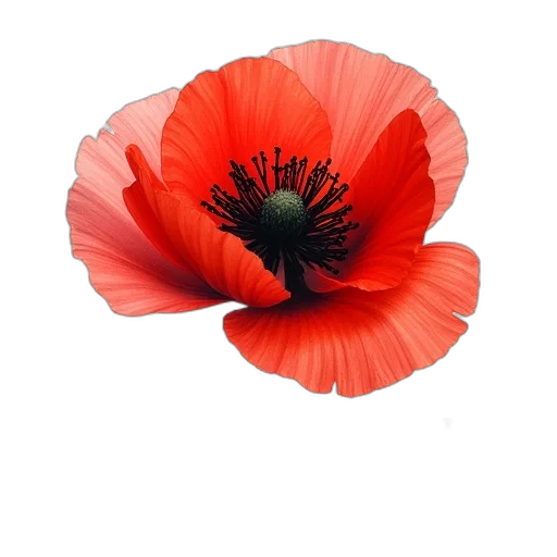 flower, dress, crown, hat, photorealistic, 3d render, watercolor, red transparent PNG cut-out