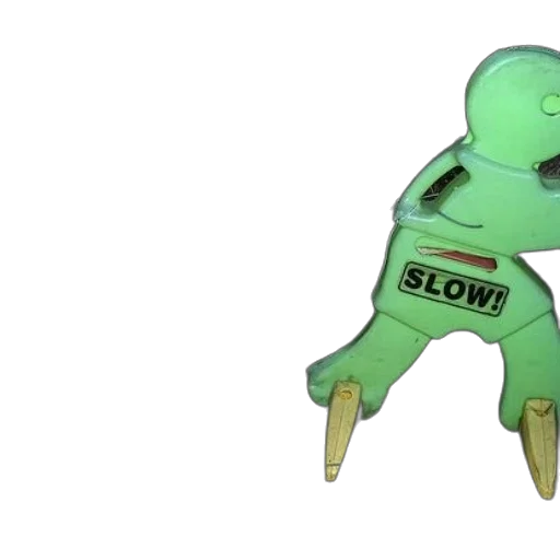 robot, staff, creature, shoes, 3d render, concept art, neon lights, green transparent PNG cut-out