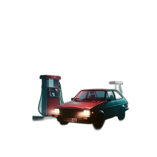 car, robot, weapon, furniture, vaporwave, 3d render, concept art, pixel art transparent PNG cut-out