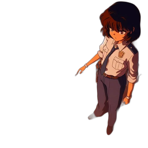 staff, jacket, creature, weapon, pixel art, concept art, anime, cartoon transparent PNG cut-out