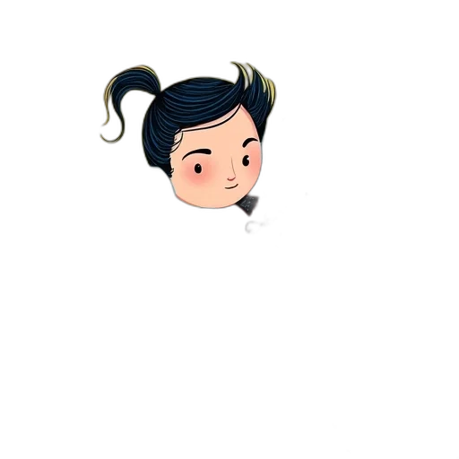 hair, staff, face, cartoon, pixel art, anime, concept art, pastel transparent PNG cut-out