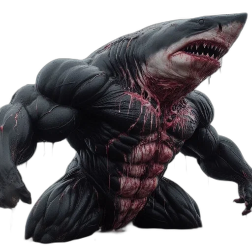 creature, animal, weapon, concept art, 3d render, comic book art, photorealistic, underwater transparent PNG cut-out