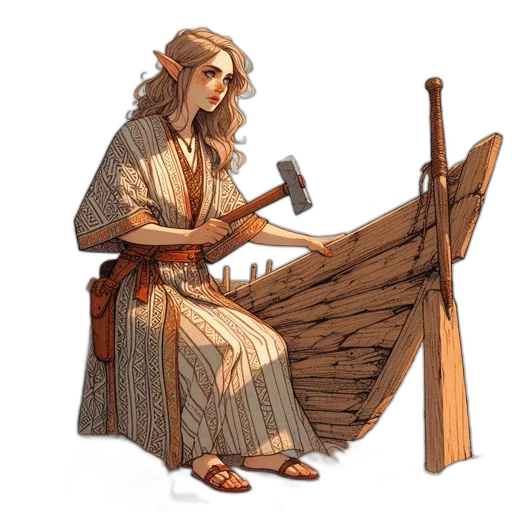 staff, sword, fantasy art, concept art, watercolor, pixel art, earth tones, elfin transparent PNG cut-out