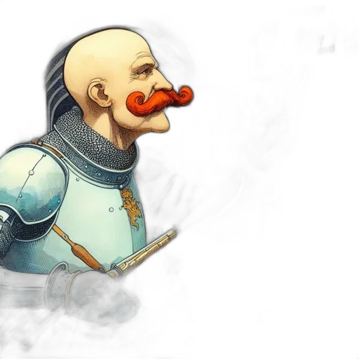 mask, staff, fantasy art, concept art, 3d render, watercolor, comical, medieval transparent PNG cut-out