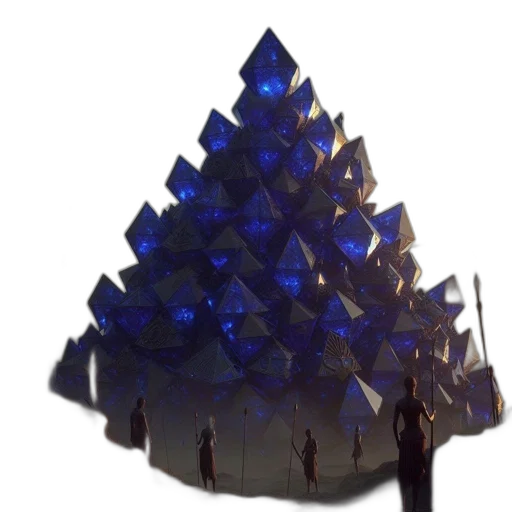 crown, hat, jewelry, umbrella, 3d render, concept art, vaporwave, outer space transparent PNG cut-out