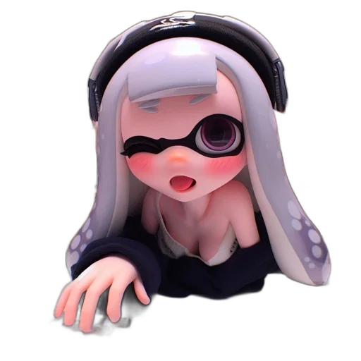 mask, dress, creature, face, 3d render, concept art, anime, pixel art transparent PNG cut-out