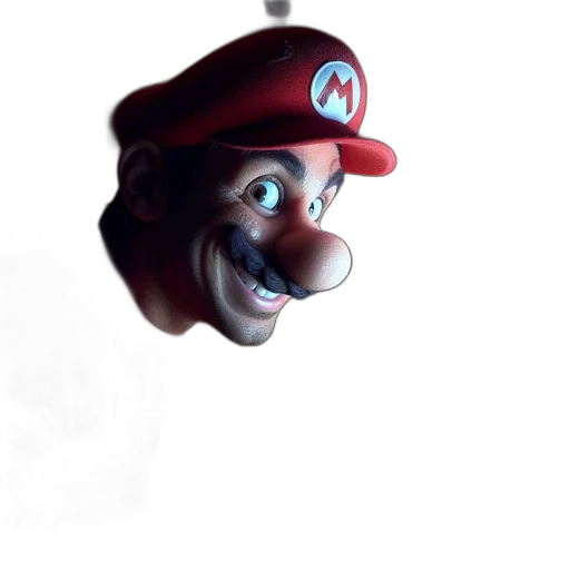 mask, face, hat, creature, 3d render, concept art, photorealistic, comic book art transparent PNG cut-out