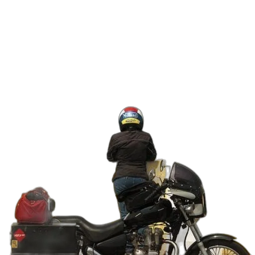 jacket, photorealistic, 3d render, concept art, person, wearing, helmet, sitting transparent PNG cut-out